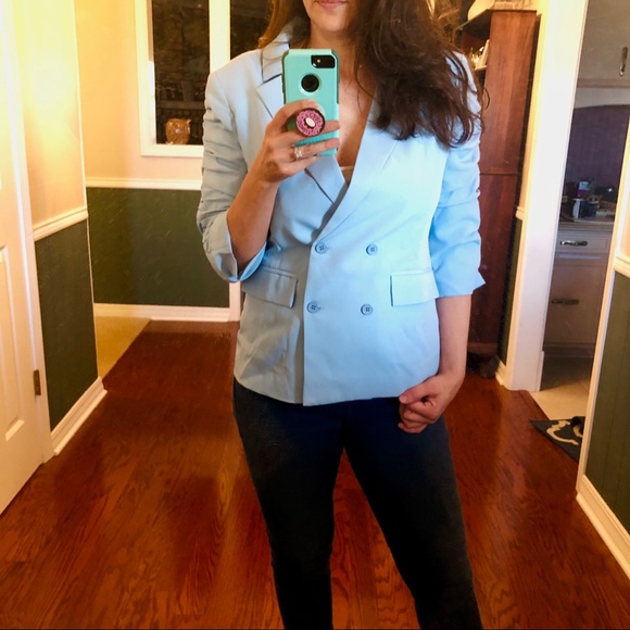 Blogger favorite ASOS ruched sleeve blazer - Picture 3 of 12